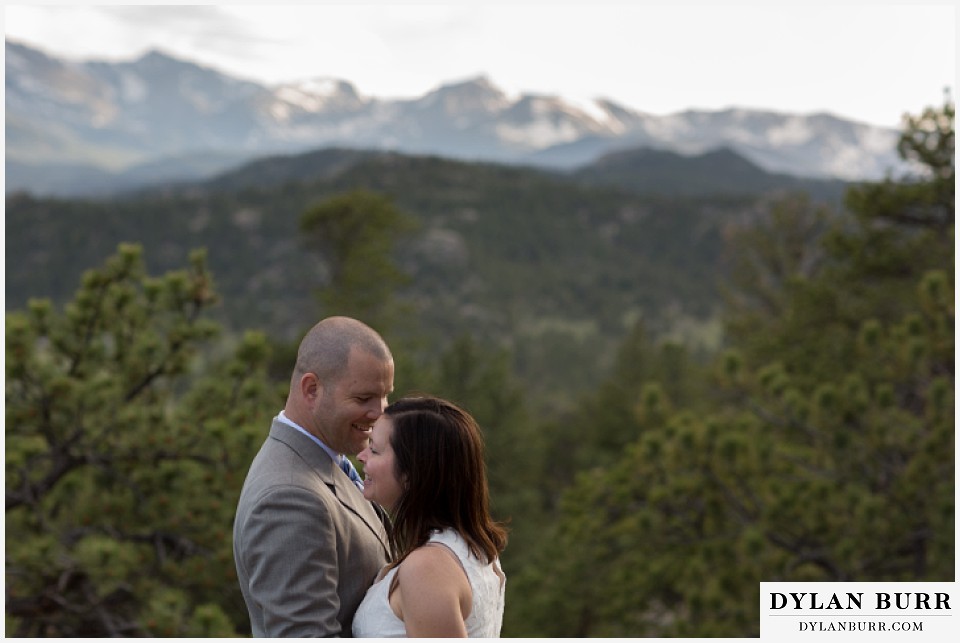 rocky mountain estes park engagement session close up of couple