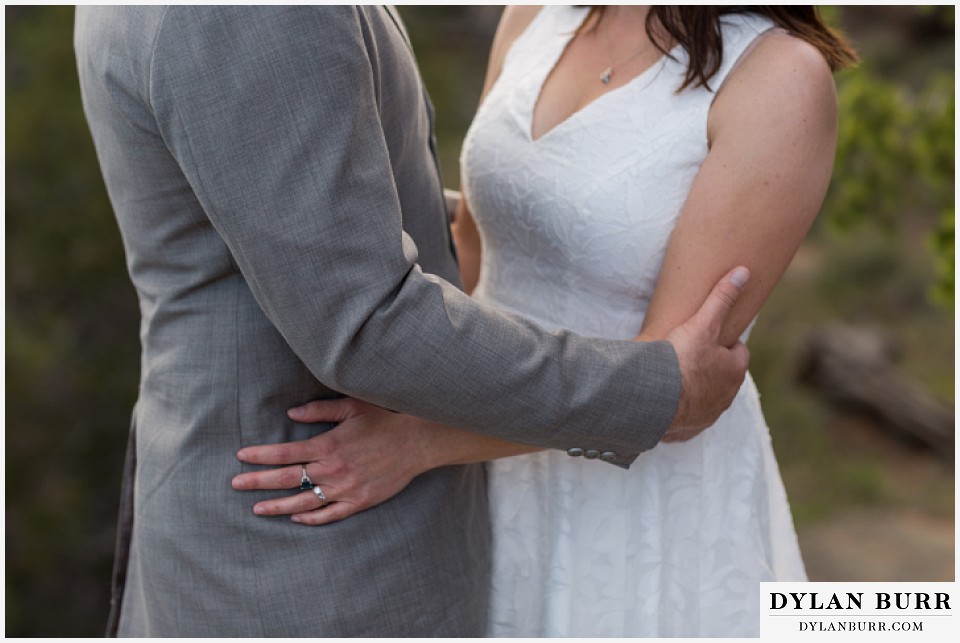 rocky mountain estes park engagement session couples hands