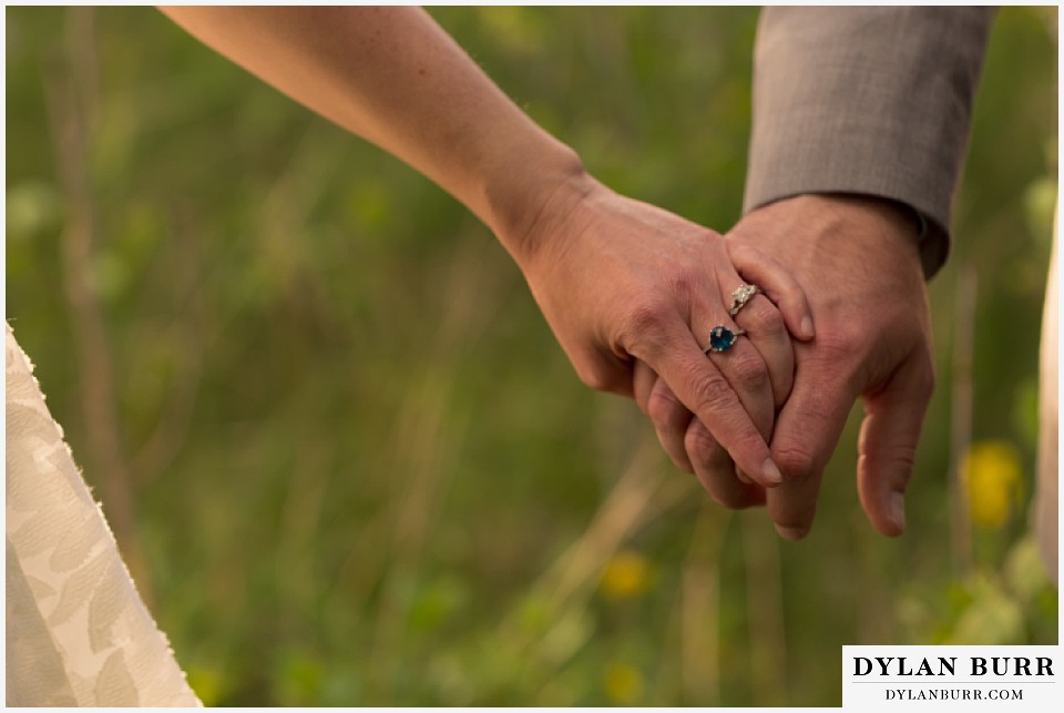 rocky mountain estes park engagement session engagement rings