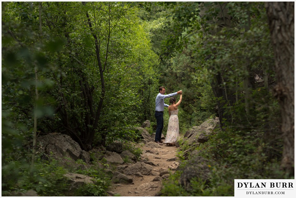 estes park engagement photographer dancing