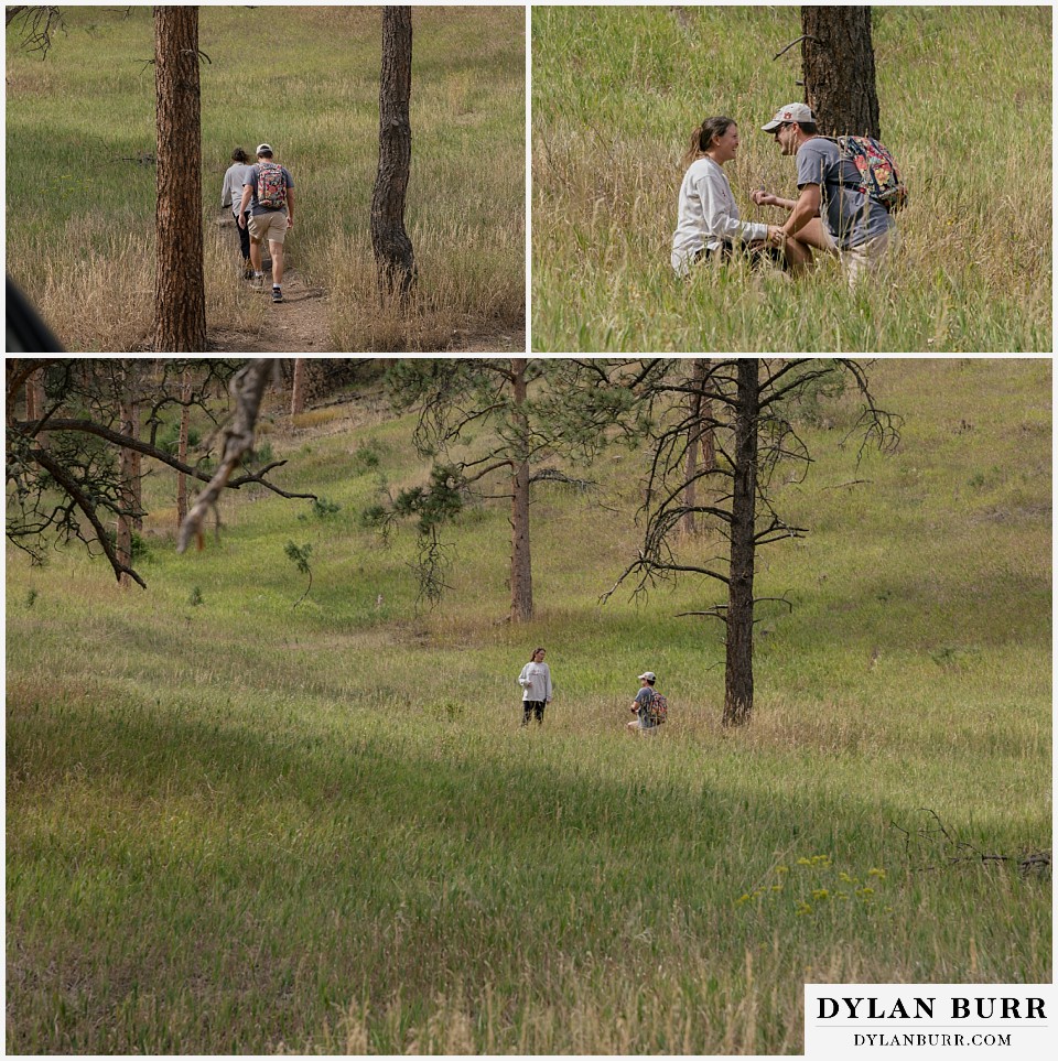 estes park marriage proposal down on one knee proposing in mountains