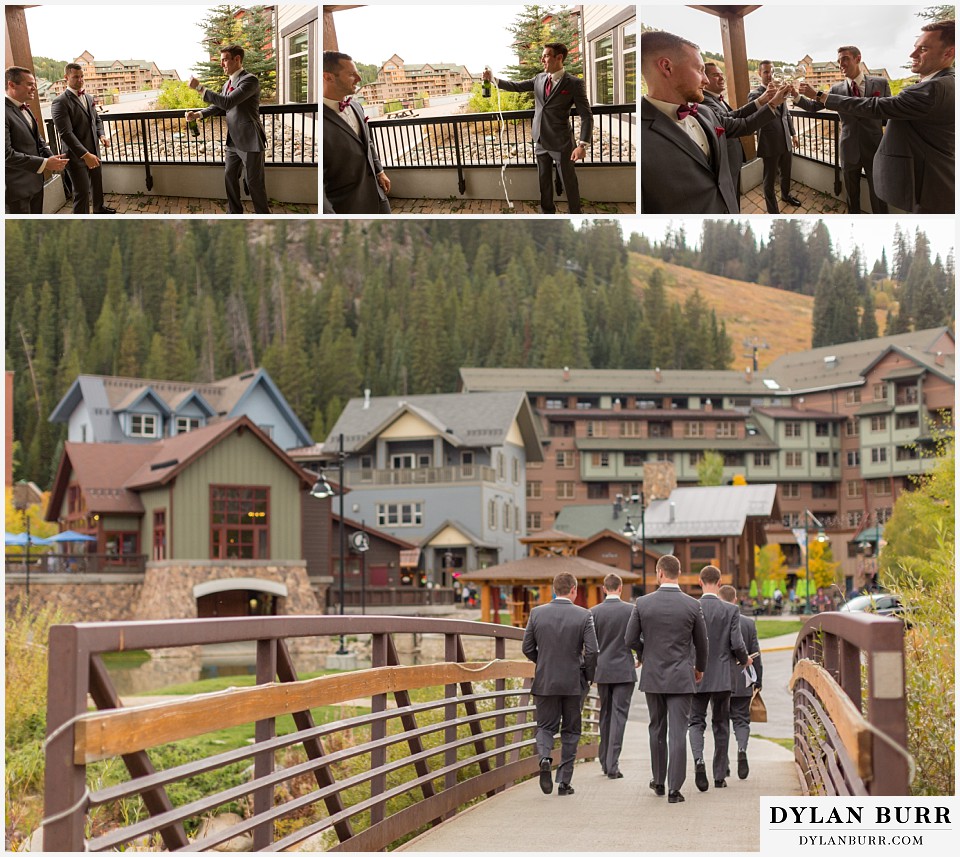 the lodge at sunspot wedding winter park groomsmen mountain village