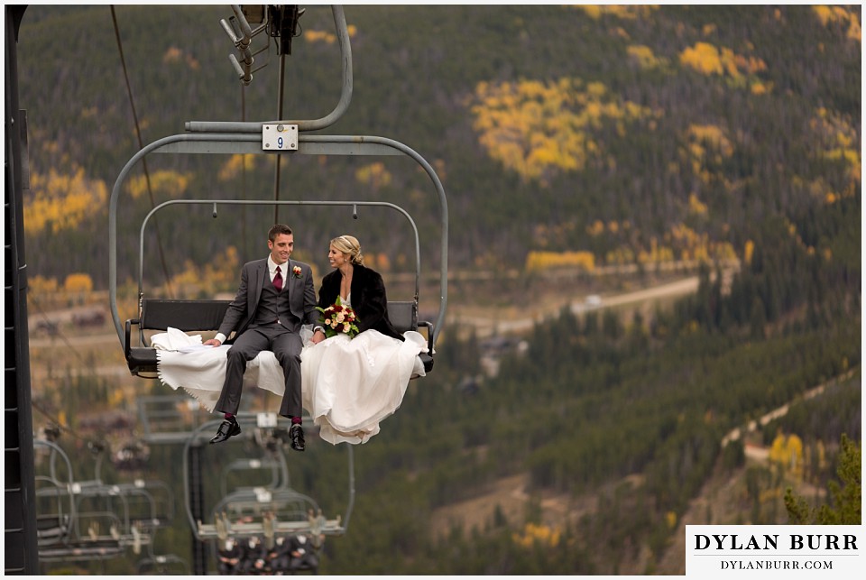 the lodge at sunspot wedding fall mountain wedding winter park on ski lift