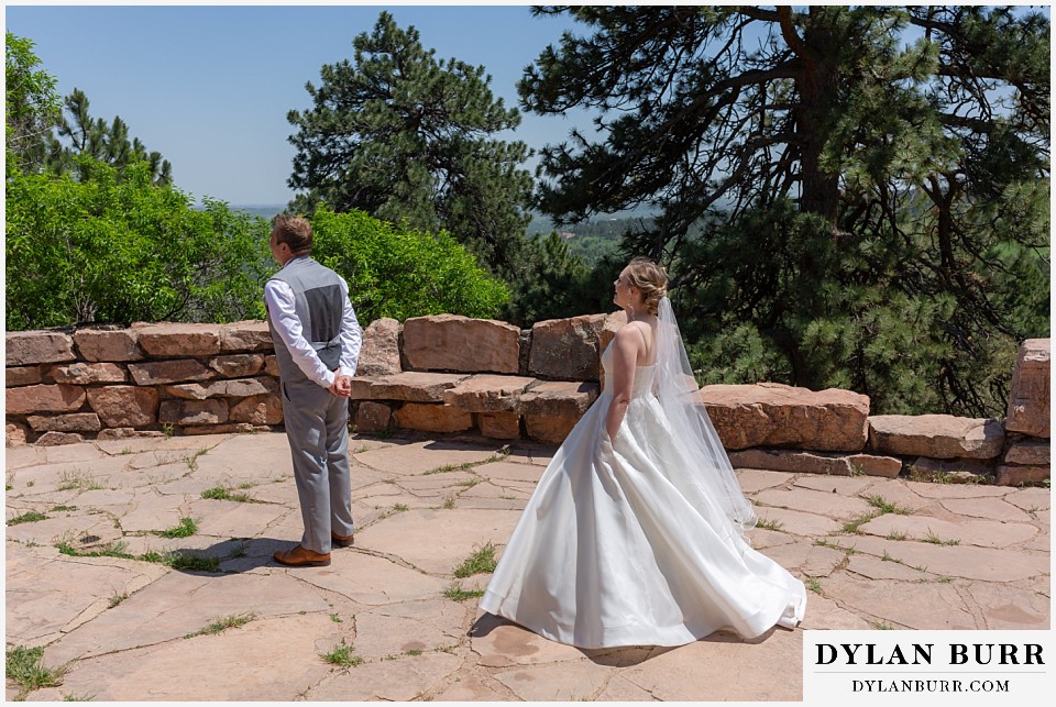 flagstaff house wedding boulder colorado first look