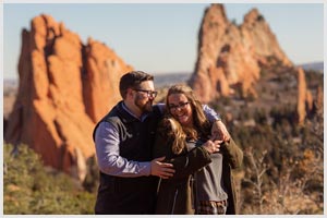 garden of the gods engagement session