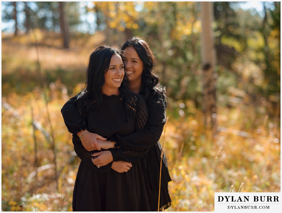 golden gate state park elopement wedding female couple smiling in the fall