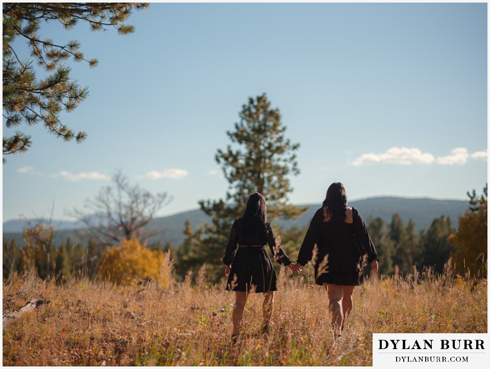 golden gate state park elopement wedding walking in mountains