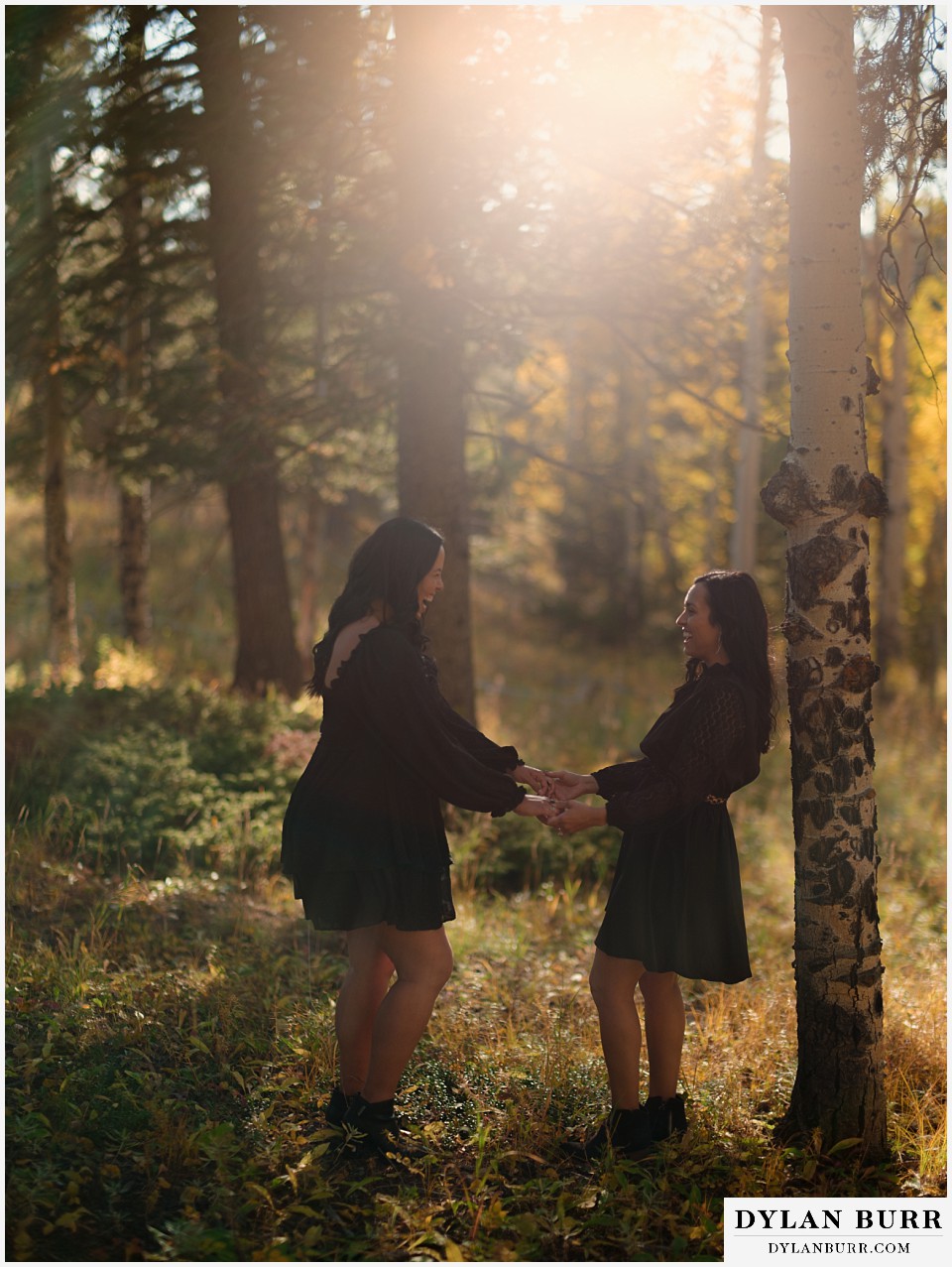 golden gate state park elopement wedding dancing and laughing in trees