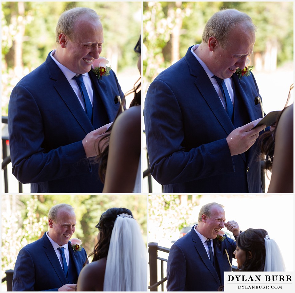 groom reading vows