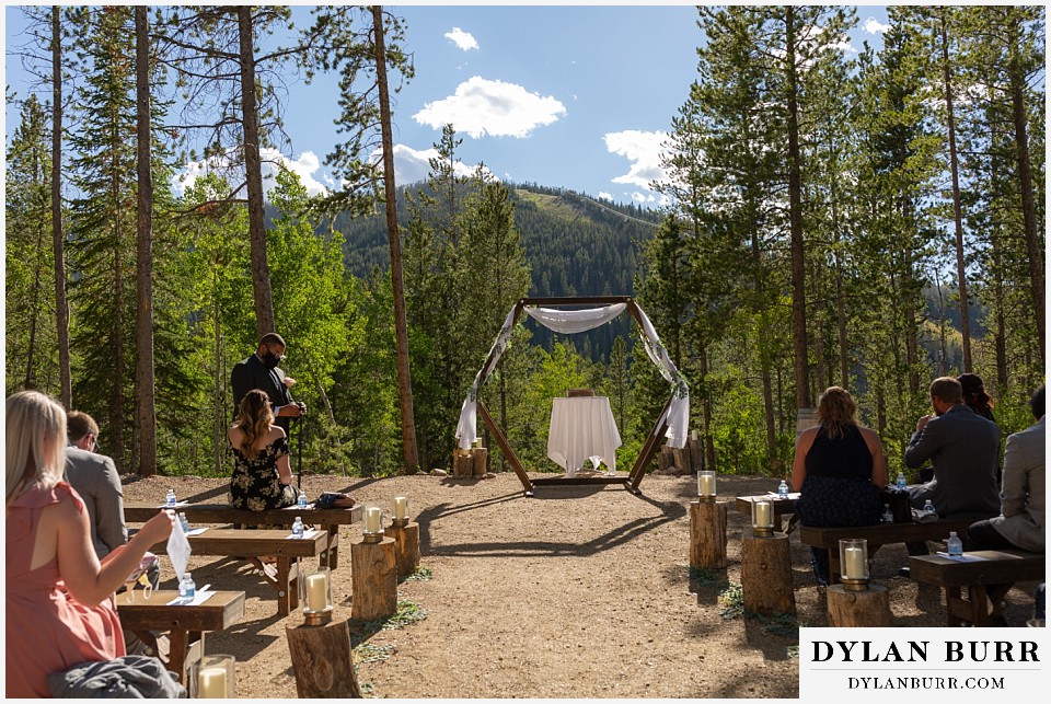 winter park mountain lodge ceremony site geometric altar