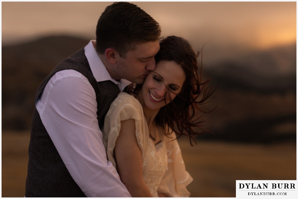 rocky mountain national park grand lake wedding elopement bride and groom close