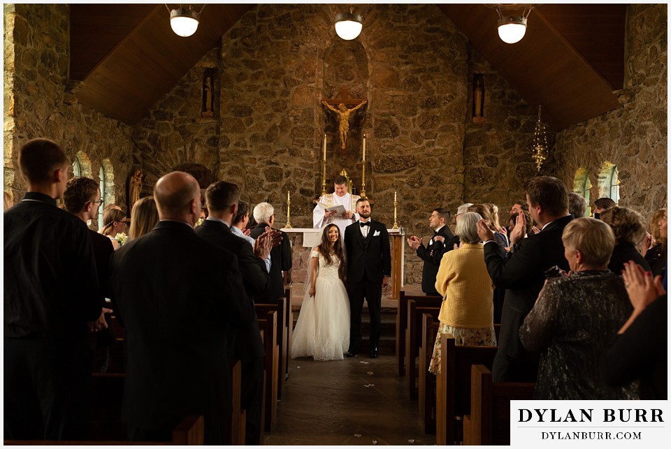 camp st malo wedding allenspark colorado estes park mountain wedding bride and groom celebration