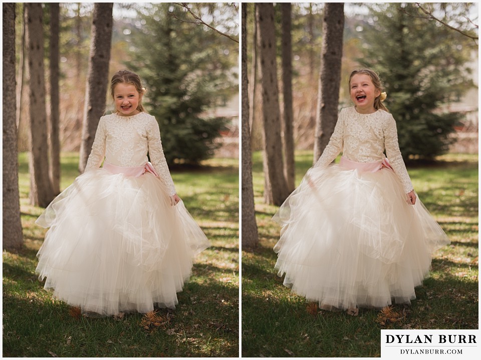 grand teton destination wedding daughter is ready for the wedding