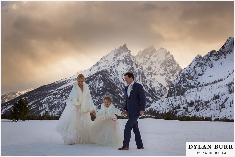 grand teton destination winter mountain wedding