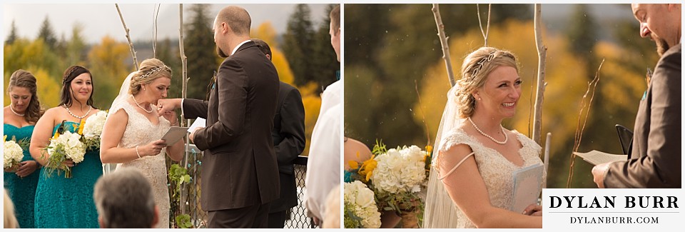 grand teton national park fall wedding cermony dornans