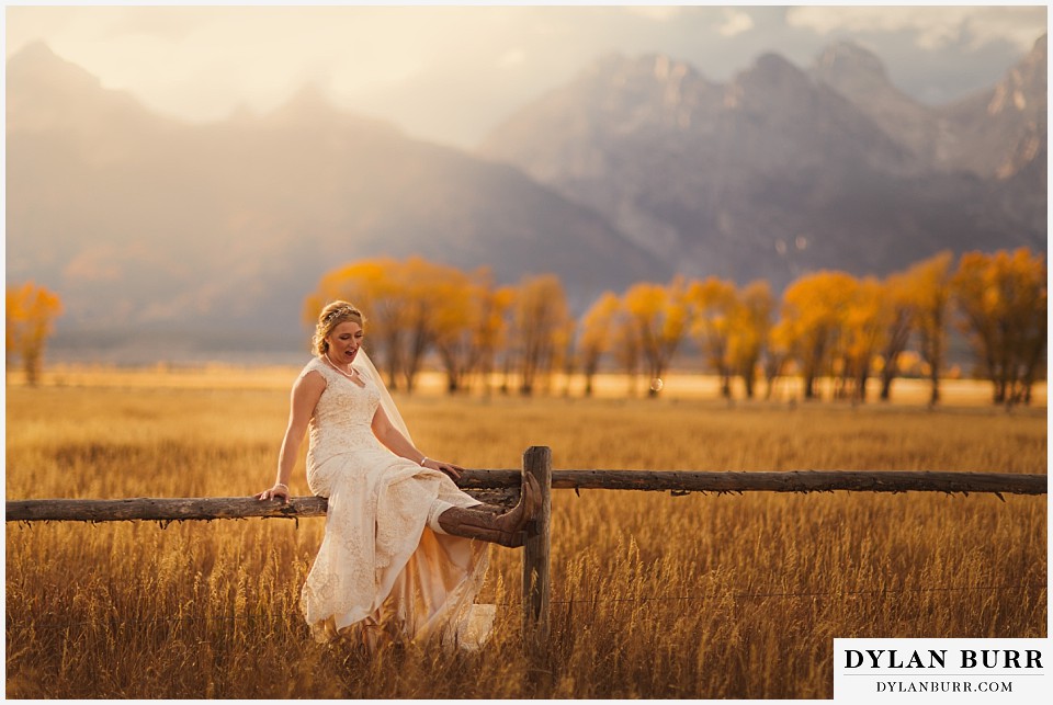 grand teton wedding photos bride