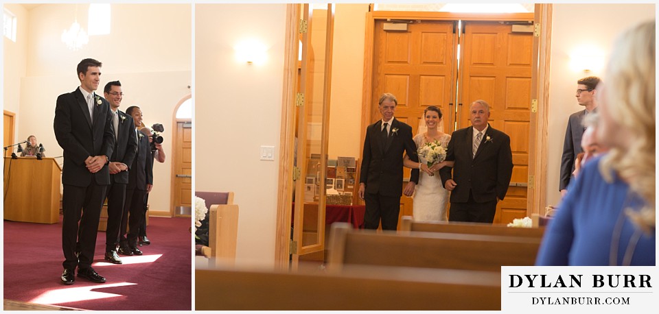 greek orthodox wedding groom waiting bride come down aisle