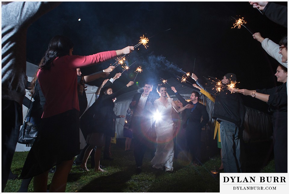 greek orthodox wedding bride and groom sparkler exit