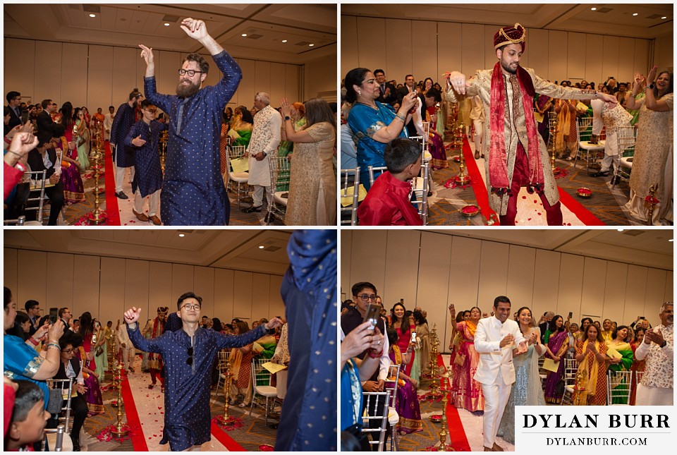 hyatt regency tech center hindu wedding groom entering ceremony