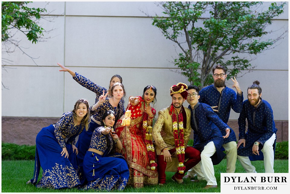 hyatt regency tech center hindu wedding fun bridal party