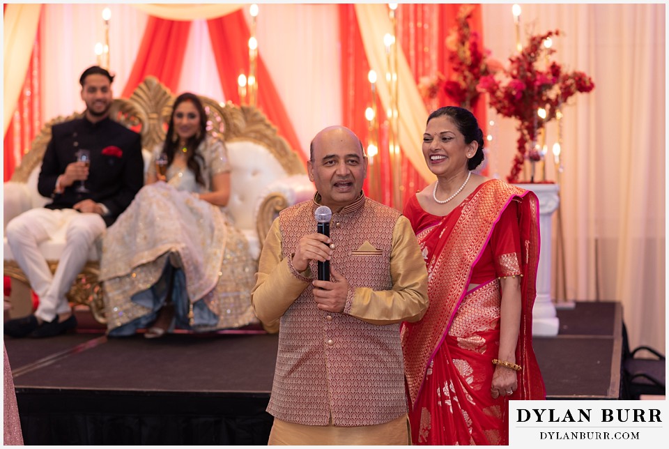 hyatt regency tech center hindu wedding entrance parents toasts