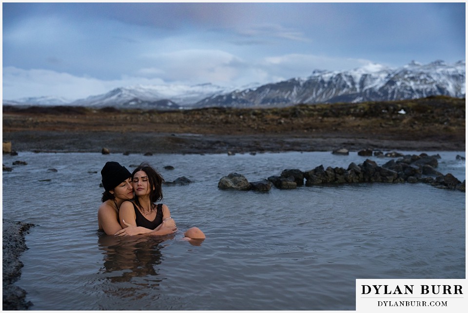 lgtbq couples hot springs session in iceland