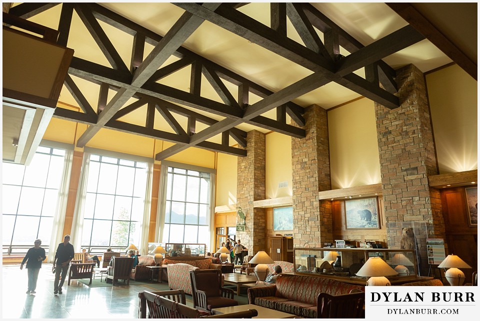 jackson lake lodge wedding grand tetons wyoming main lobby view