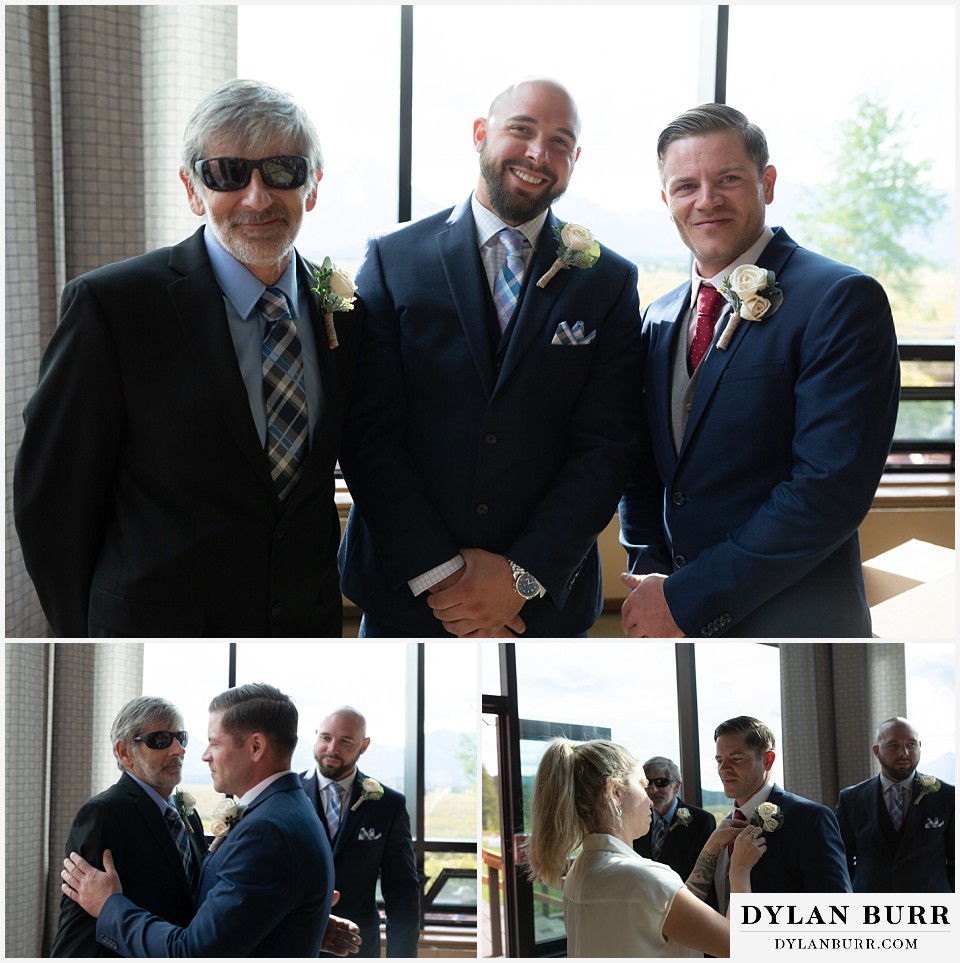 jackson lake lodge wedding grand tetons wyoming groom getting ready