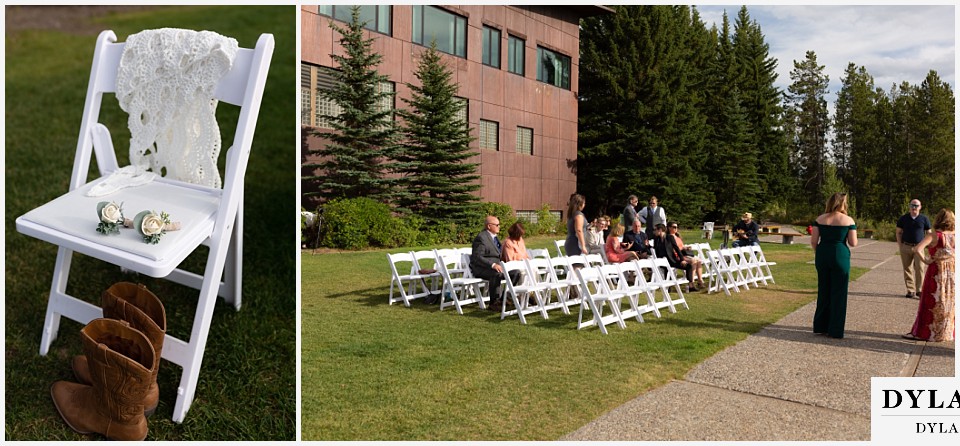 jackson lake lodge wedding grand tetons wyoming brides cowboy boots and boutineer