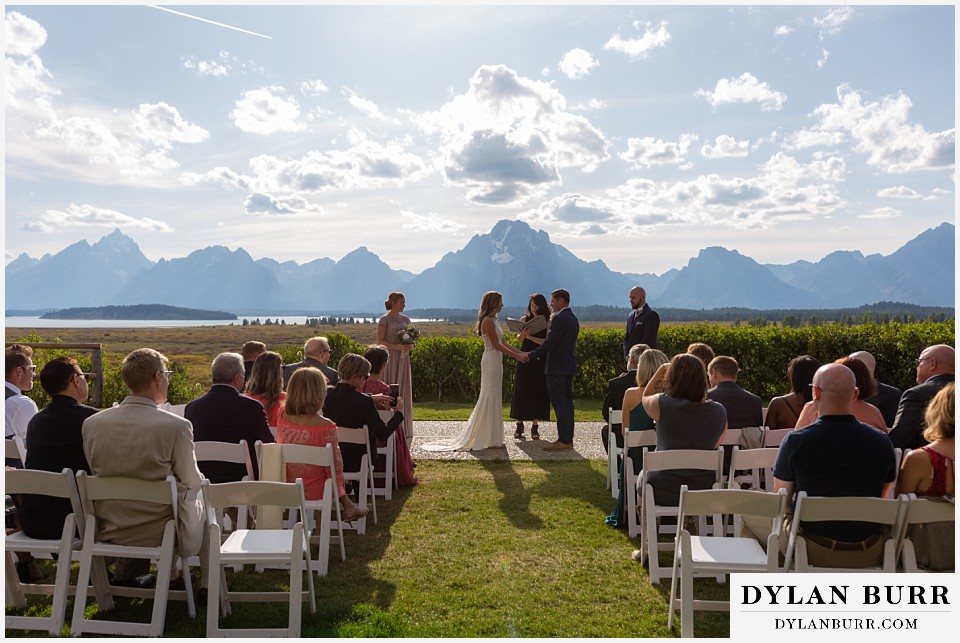 jackson lake lodge wedding grand tetons wyoming full ceremony site view mt moran