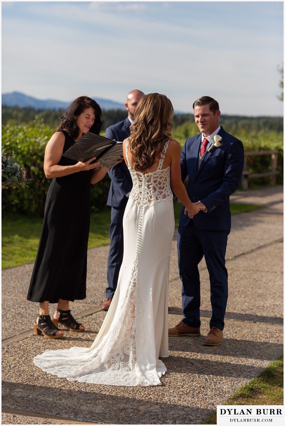 jackson lake lodge wedding grand tetons wyoming amazing brides dress and happy groom