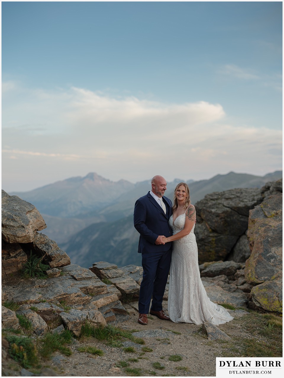 knoll willows open space elopement wedding bride and groom in rock formation