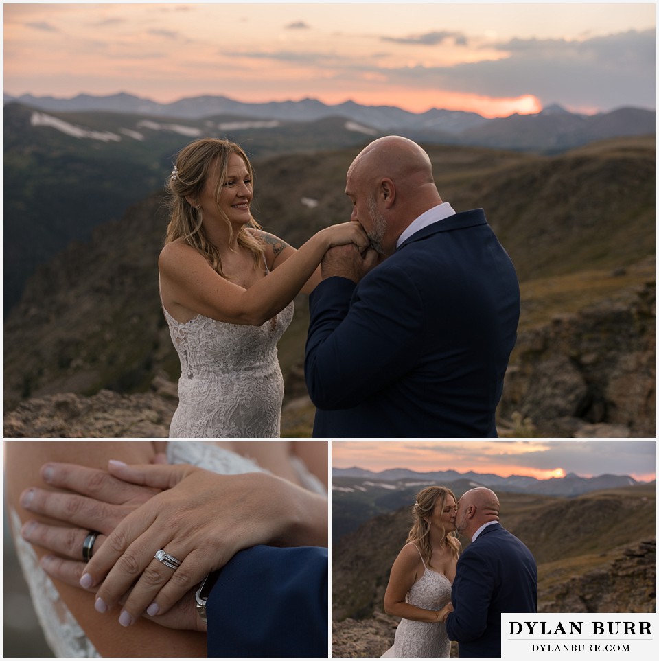 knoll willows open space elopement wedding keeping warm in mountain air