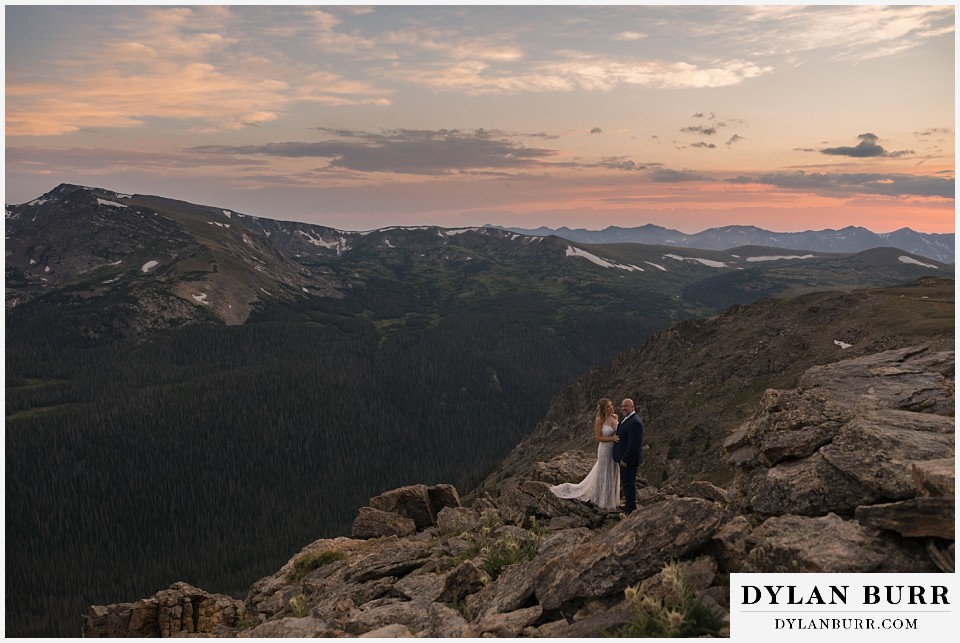 knoll willows open space elopement wedding huge mountain view