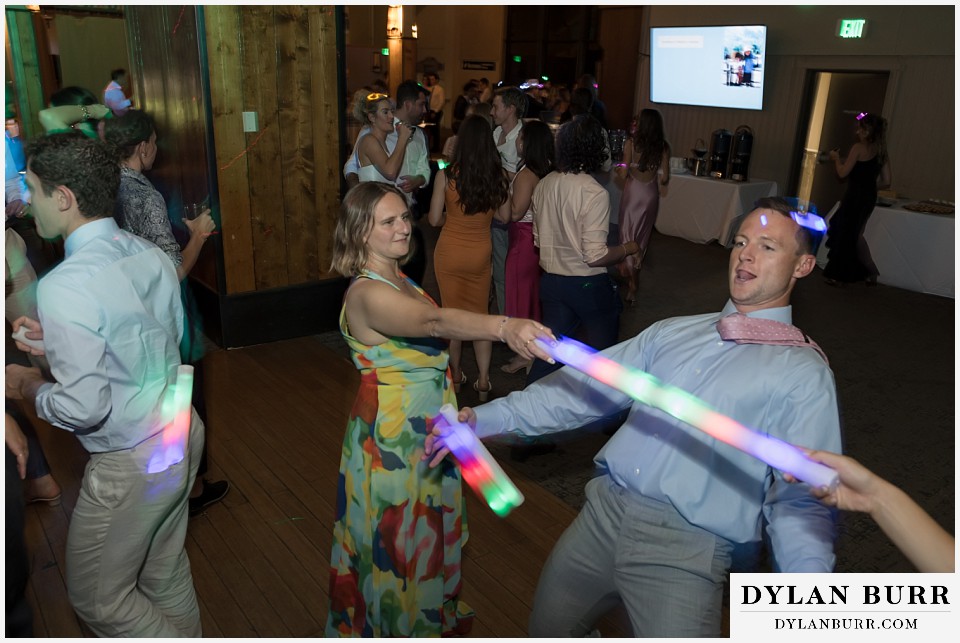 lgbtq wedding thunderhead lodge steamboat wedding playing limbo