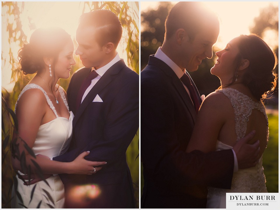 lionsgate center wedding couple sunset vintage