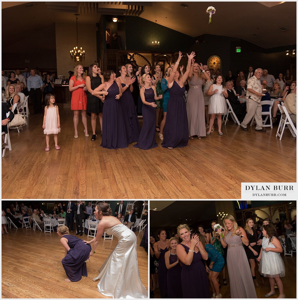 lionsgate gatehouse wedding bouquet toss football style