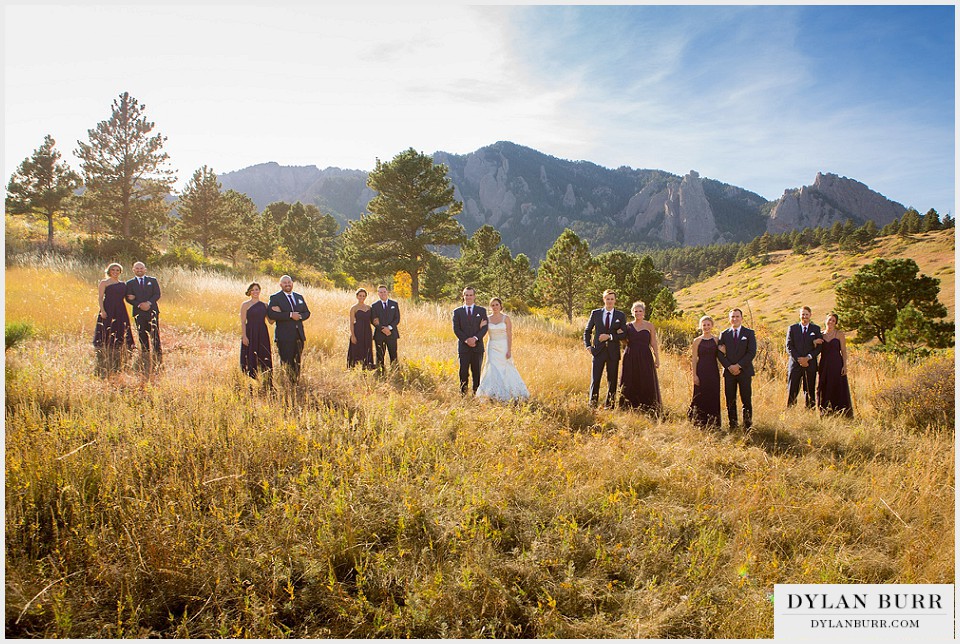 lionsgate gatehouse wedding cool bridal party photos flatirons