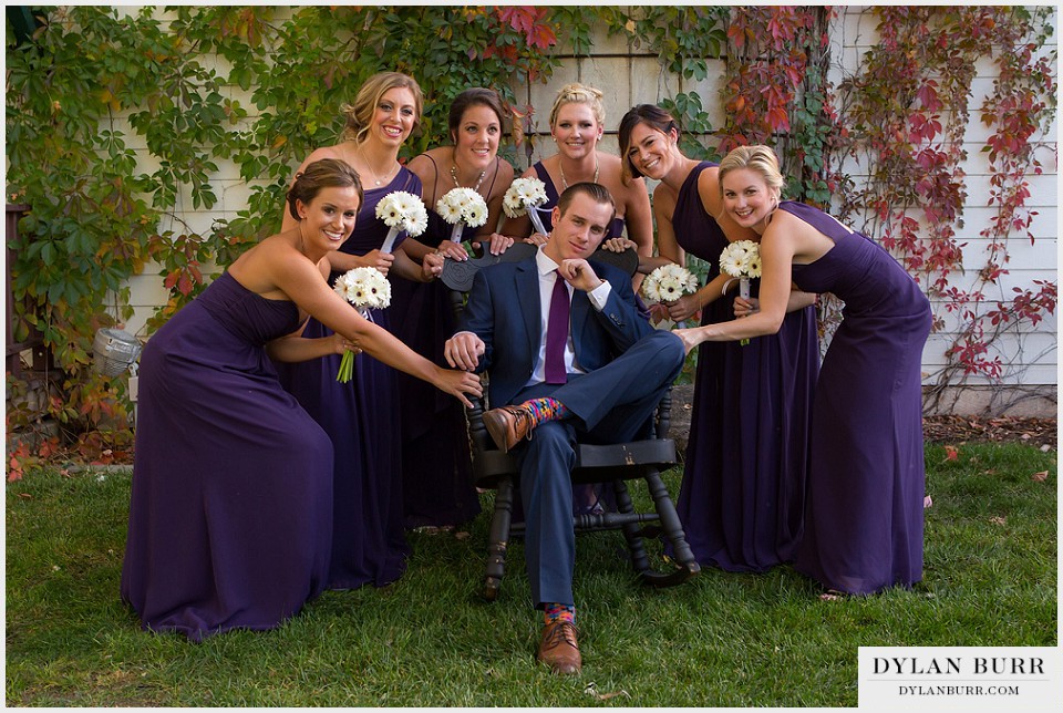 lionsgate gatehouse wedding fun bridal party photos bridesmaids groom