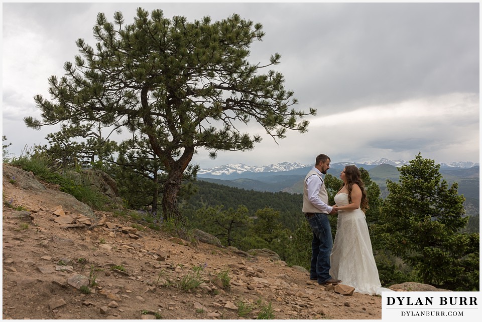 lost gulch overlook elopement wedding boulder co ponderose pine