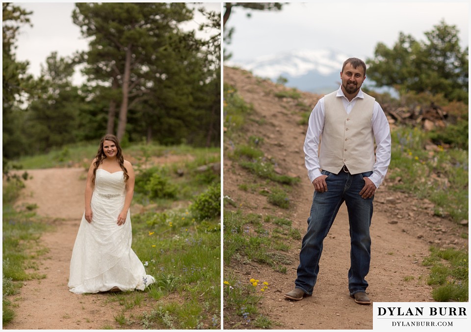 lost gulch overlook elopement wedding boulder co bride and groom