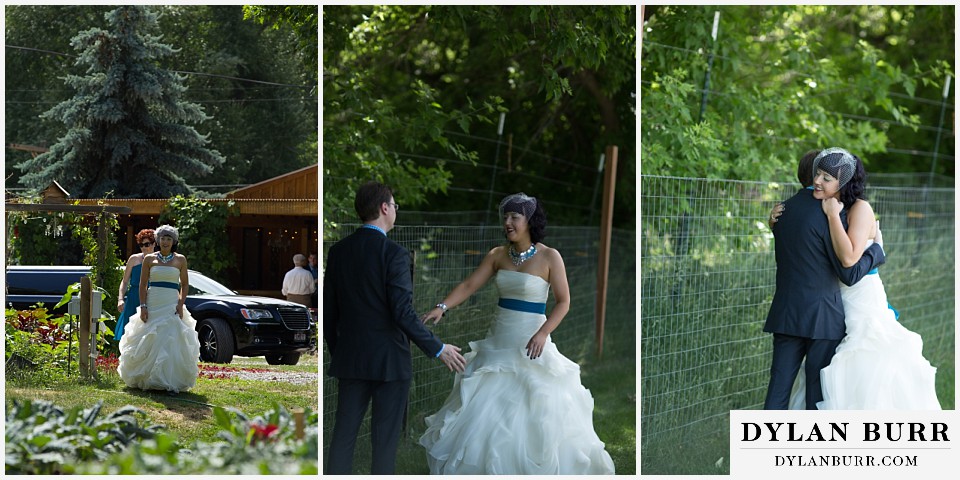 lyons farmette wedding first look