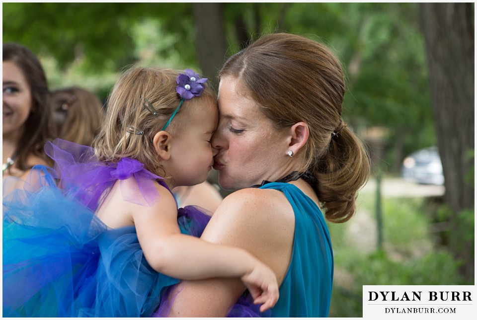 lyons farmette wedding flower girl and mother