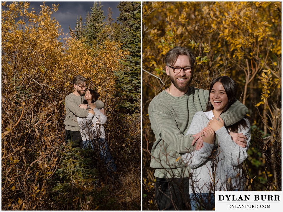 marriage proposal at brainard lake recreation area having fun the yellow willows
