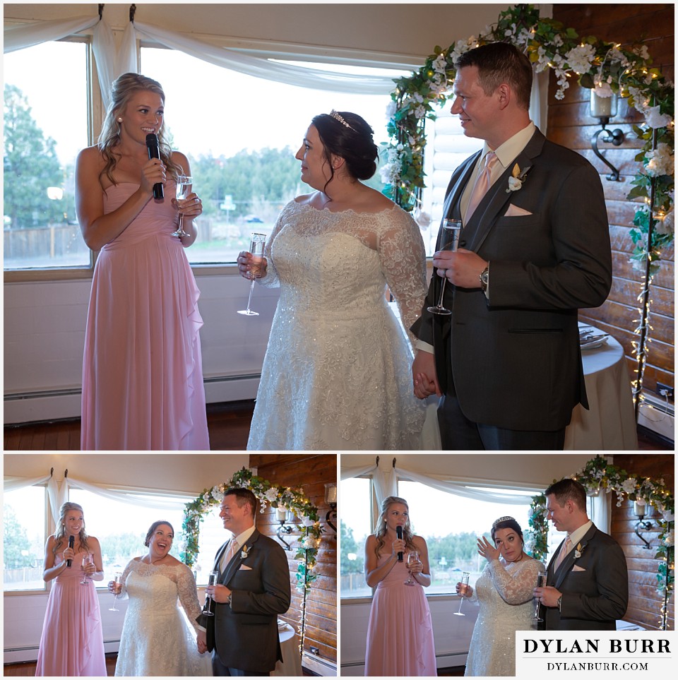 crystal rose wedding golden colorado maid of honor speech toast
