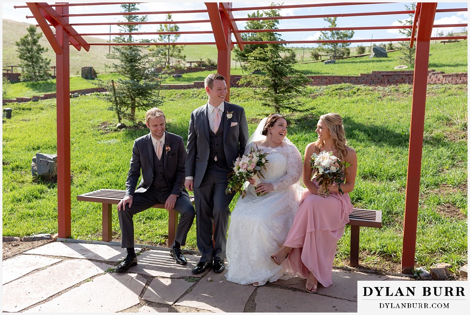 mother cabrini shrine wedding golden colorado fun bridal photos