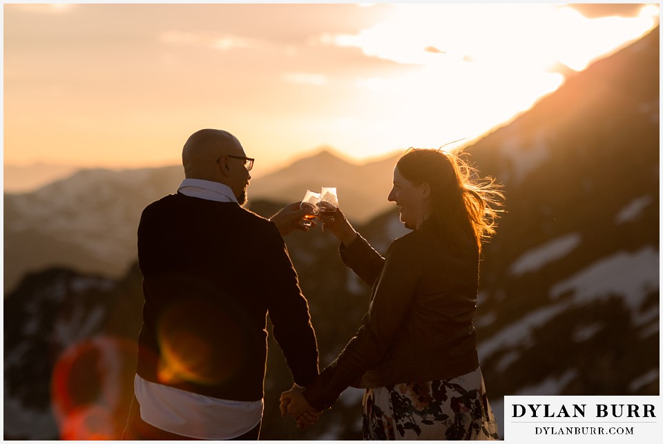 mount blue sky engagement session