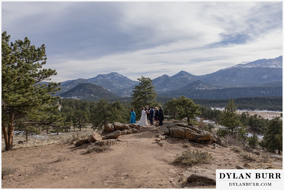 November elopement wedding in rocky mountain national park 3M wedding ceremony
