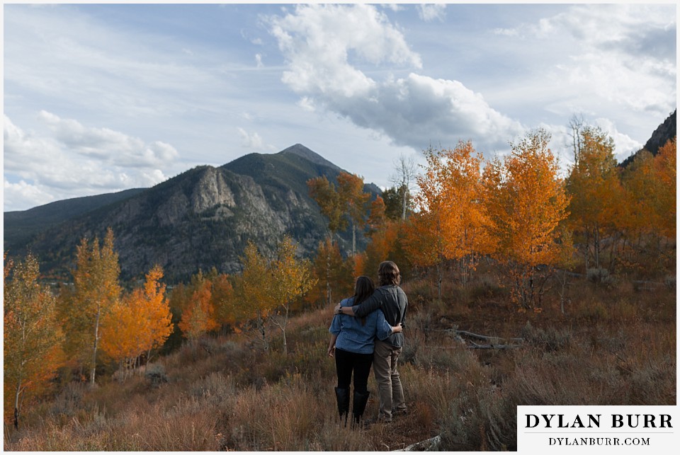 fall mountain engagement photo session