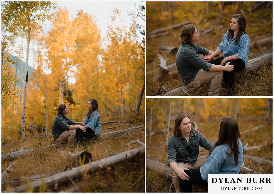 fall mountain engagement photo session the look of love in the fall